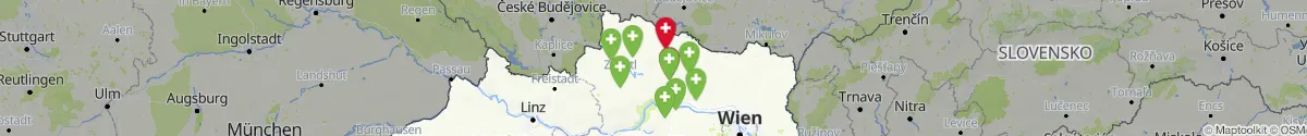 Kartenansicht für Apotheken-Notdienste in der Nähe von Pernegg (Horn, Niederösterreich)